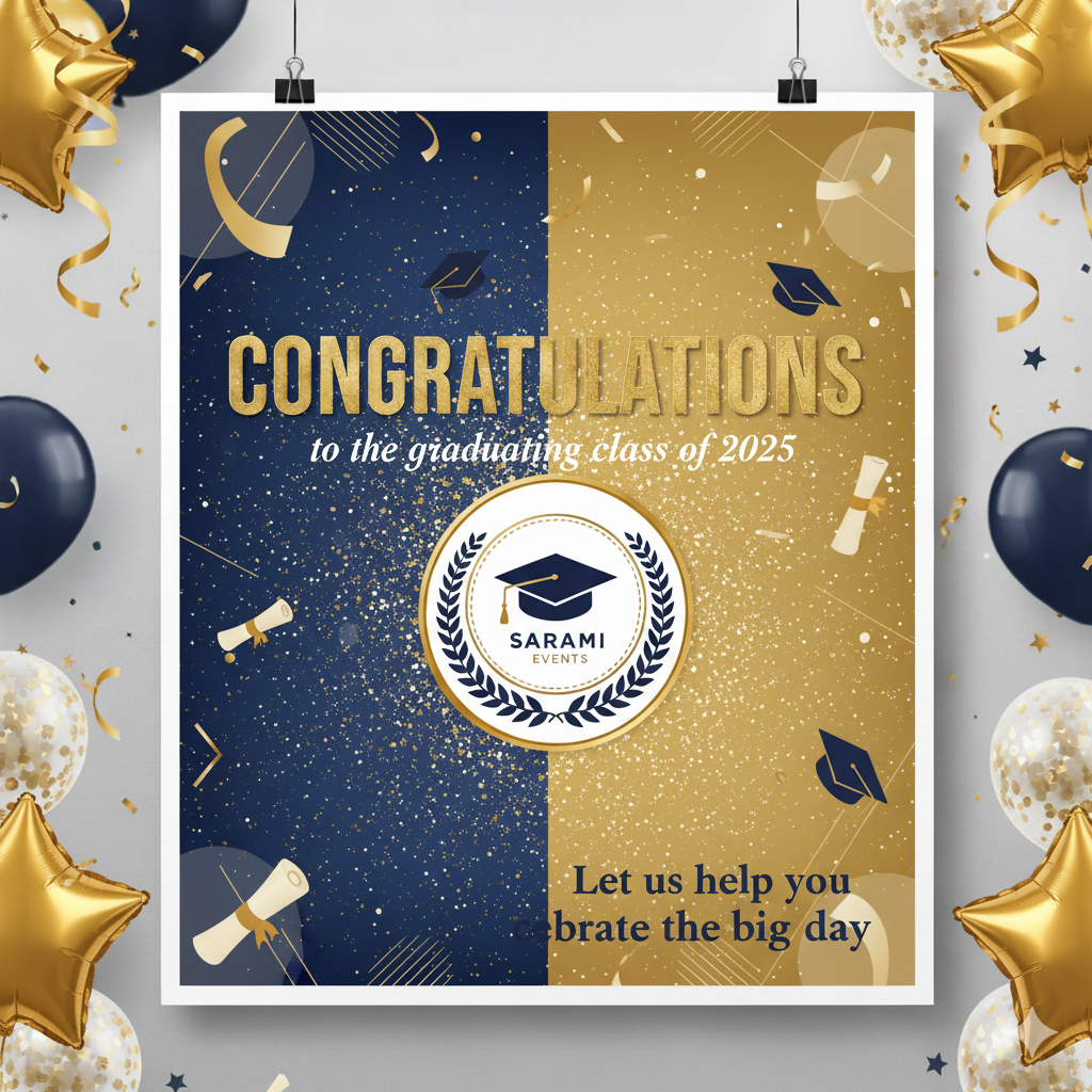 Congratulations Class of 2025 from Sarami Events